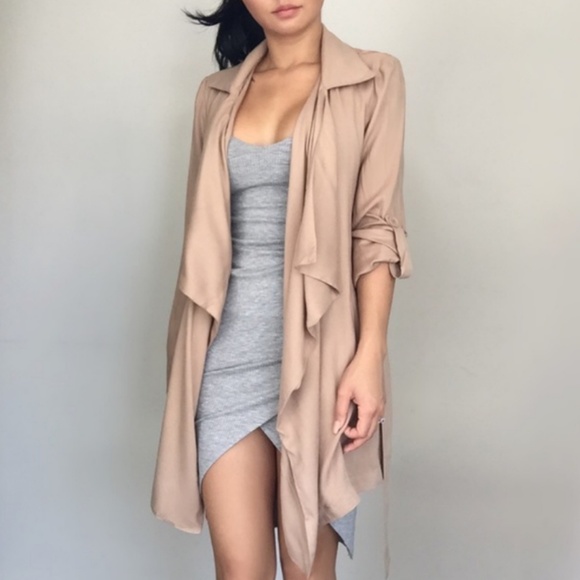 Olive and Nude Trench - Picture 1 of 4
